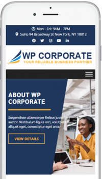 Corporate mobile view